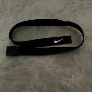 Nike Men’sWeb Belt Black with White Swoosh